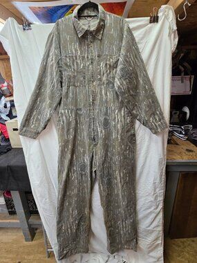 Vintage Realtree Camo Coveralls Mens Large Tall Hunting